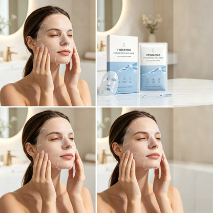 Hydrating Hyaluronic Acid Mask | Deep Hydration & Plumping, Skin Barrier Support, Dewy Glow